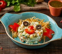 Оливье с курицей детское меню