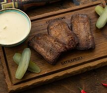 Язык на мангале 