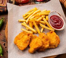 Наггетсы с картофелем фри детское меню