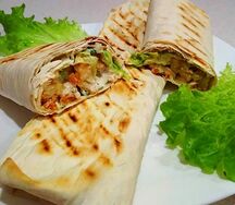 Шаурма из курицы на мангале