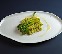 Спаржа гриль