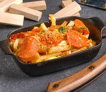 Фри под сыром с пеперони