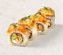 Ролл Лосось татаки с угрем Xl