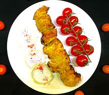 Шашлык из куриного филе в шафрановом маринаде