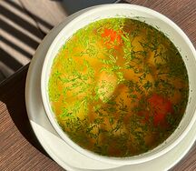 Уха из трех видов рыб