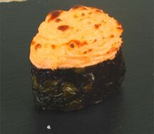Запеченные суши с креветкой