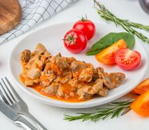 Желудочки куриные в томатном соусе