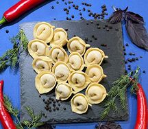 Пельмешки с чечевицей и асафетидой Vegan