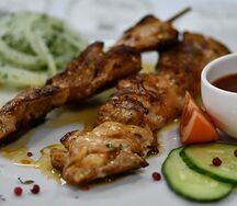 Шашлык из курицы на мангале