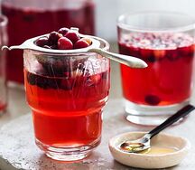 Морс из клюквы и смородины