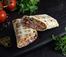 Шаурма на углях из курицы