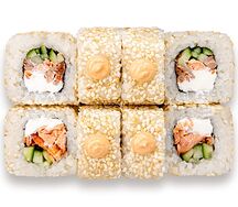 Гаара с жареным лососем