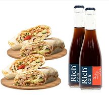 Комбо на двоих с куриной шаурмой