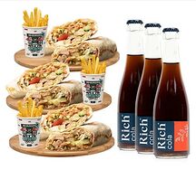 Комбо на компанию с куриной шаурмой