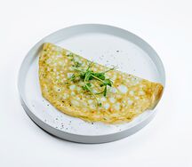 Белковый омлет с зеленью