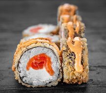 Темпура с Лососем мини