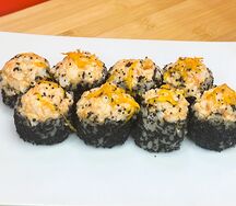 Запечённый ролл с креветкой
