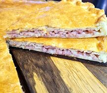 Пирог с ветчиной и сыром 