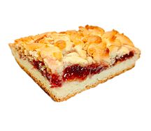 Малиновый песочный пирог