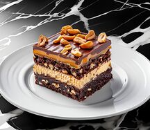 Карамельно-ореховое пирожное