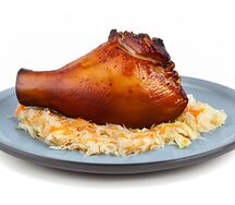 Рулька свиная с квашеной капустой