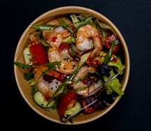 Салат с креветками