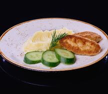 Котлетки из индейки с пюре