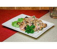 Салат Мясной с баклажанами