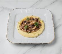 Бефстроганов с пюре