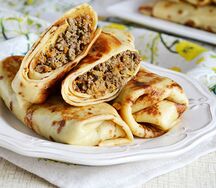 Блины с мясом