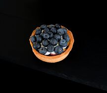 Тарталетка со свежей голубикой