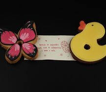 Печенье с предсказанием Утка-розовая бабочка