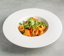 Удон с креветками