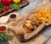 Крылышки в медово-горчичном соусе