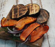 Овощи на мангале ломтиками