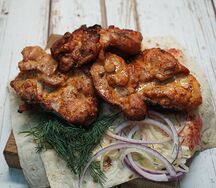 Шашлык из куриных бедрышек