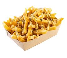 Картофель фри в сырном соусе