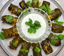 Долма с винoградными листьями