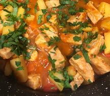 Жаркое из свинины с картошкой