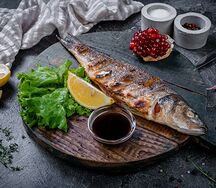 Сибас на углях