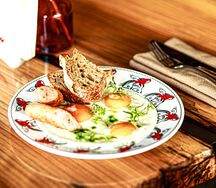 Глазунья из трех яиц