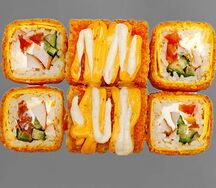 Жареный ролл цезарь