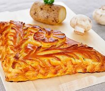 Пирог с картофелем и грибами