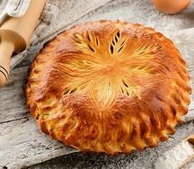 Пирог с курицей и картофелем