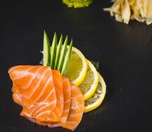 Сашими с лососем