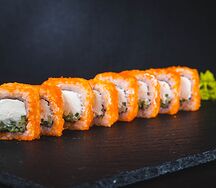 Ролл Филадельфия с тобико