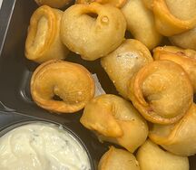 Жареные пельмени (свинина-говядина)