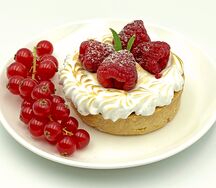 Тарт Малиновый с апельсиновым кремом