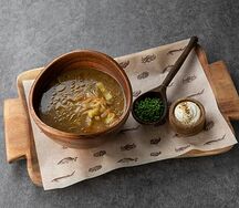 Суточные щи из квашенной капусты с боровиками