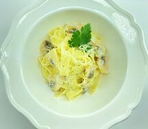 Феттуччине с грибами